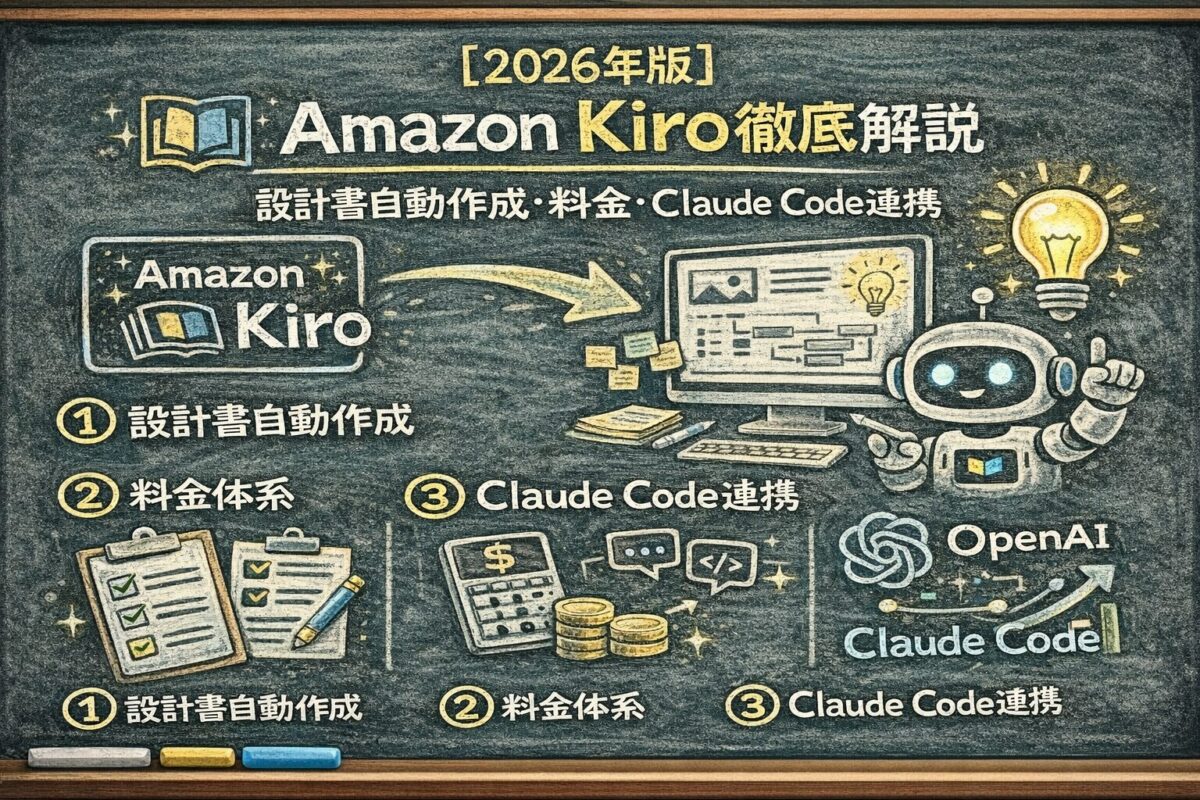 Amazon Kiro徹底解説｜設計書自動作成・料金・Claude Code連携【2026年版】