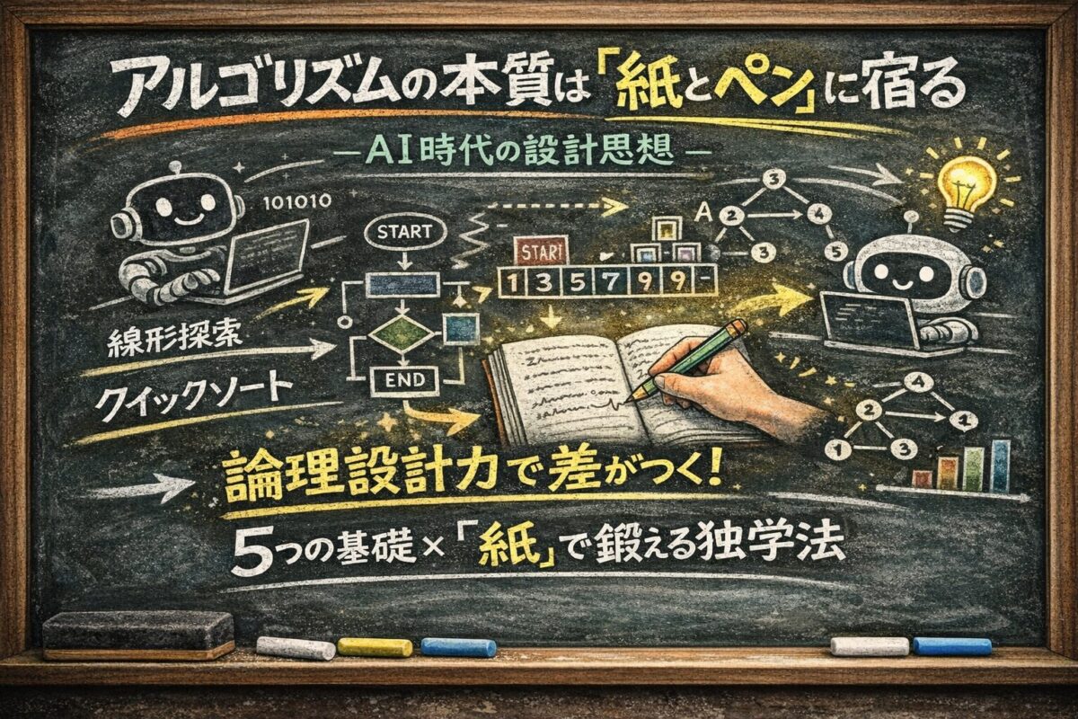 アルゴリズムの本質は「紙とペン」に宿る｜AI時代の設計思想