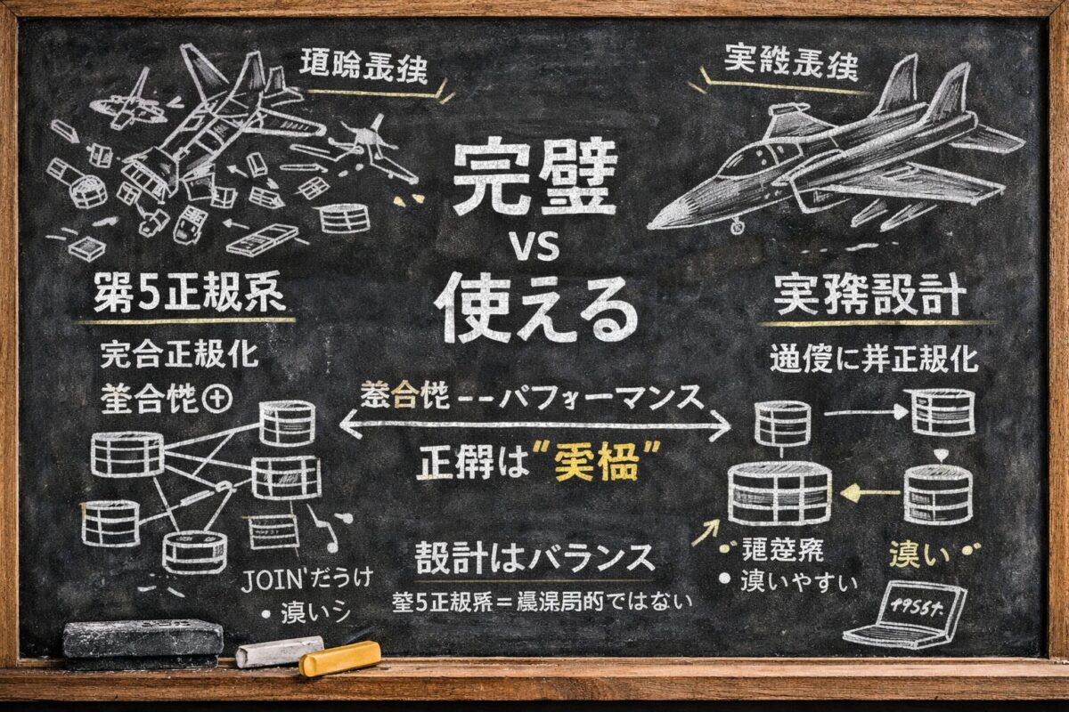 完璧なDB設計はなぜ失敗する？第5正規系の罠と「妥協の芸術」