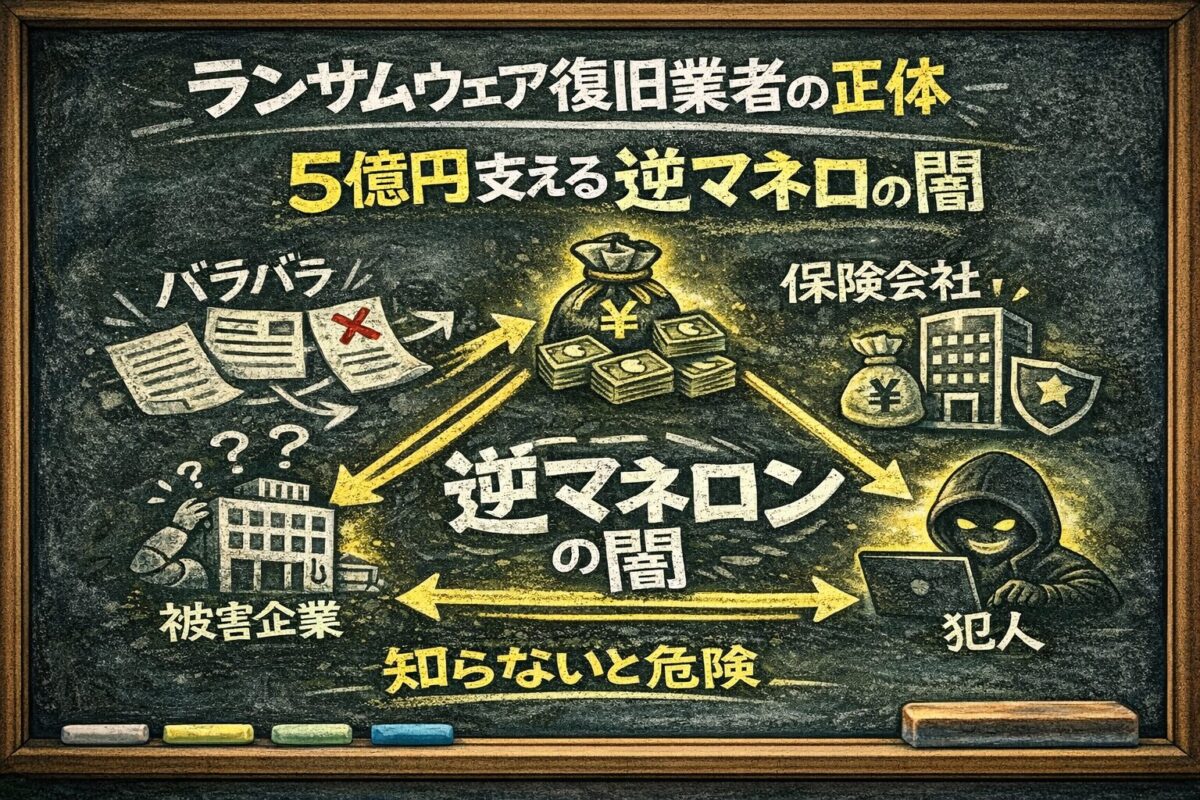 ランサムウェア復旧業者の正体｜身代金5億円を支える「逆マネロン」の闇