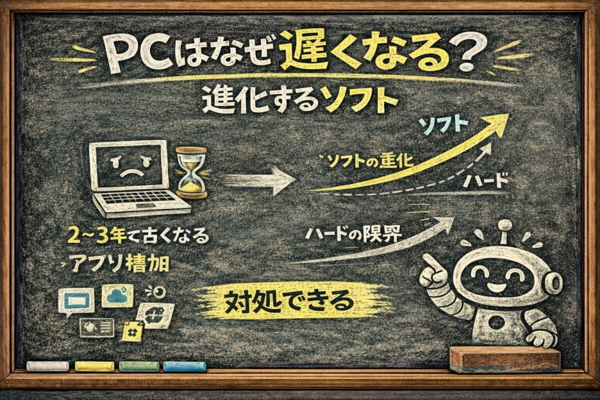 なぜPCは3年で重くなる？SSDの仕組みとヴィルトの法則を解説