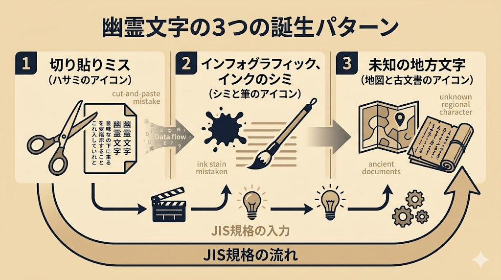 1978年の誤植がUnicodeに組み込まれ全デバイスに永続する互換性の呪いの図