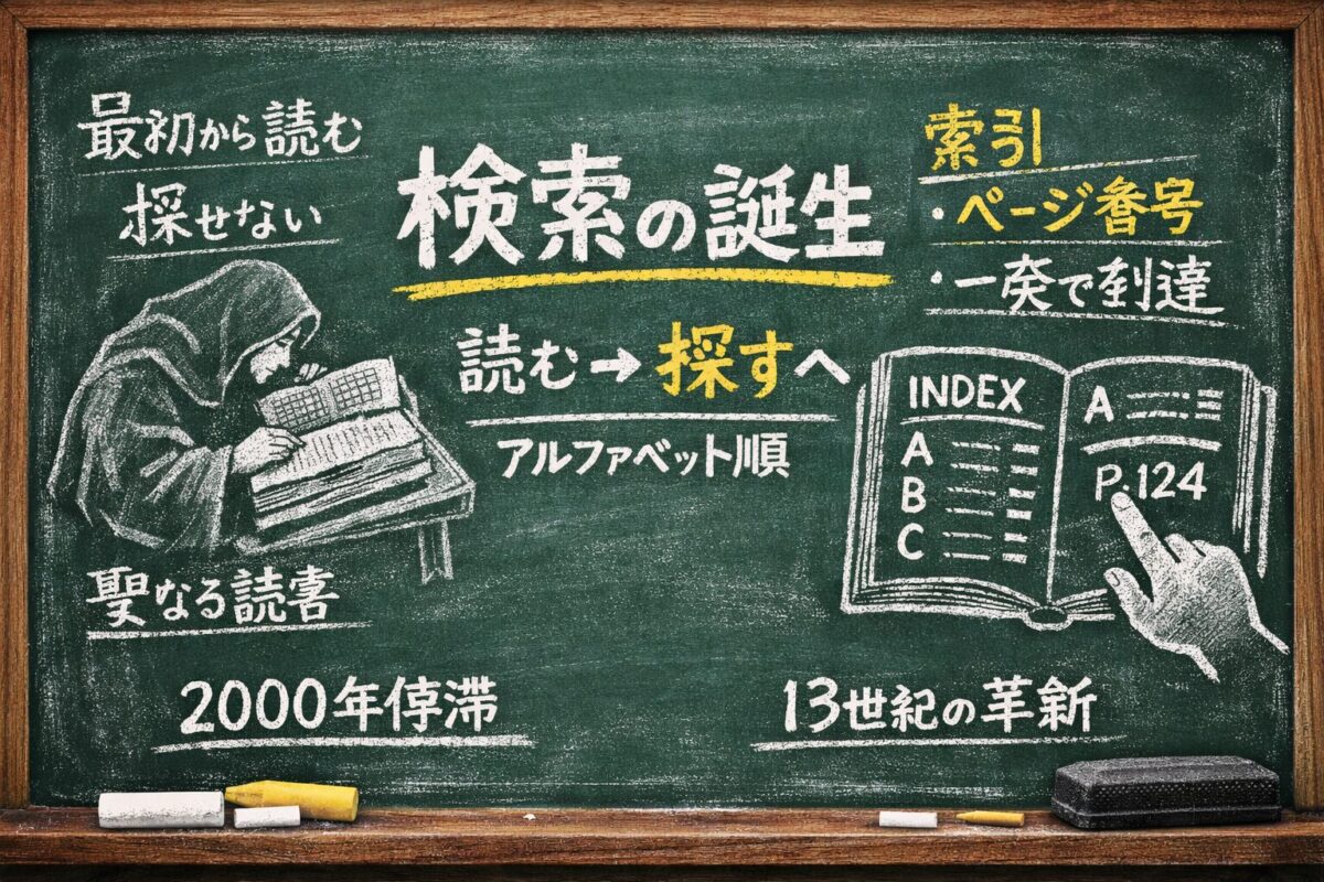 索引の誕生になぜ2000年もかかったのか？「ページ数」というサイコパス的発明の真実