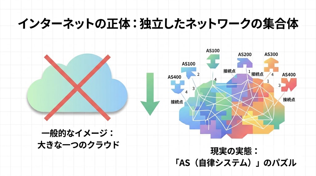 インターネットは「巨大な一つの網」ではない