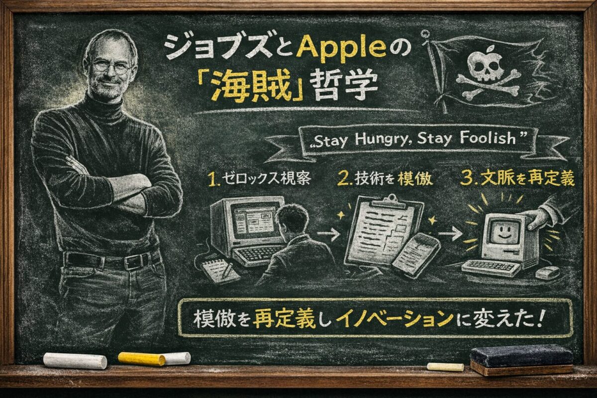 ジョブズとAppleの「海賊」哲学｜模倣をイノベーションに変えた構造