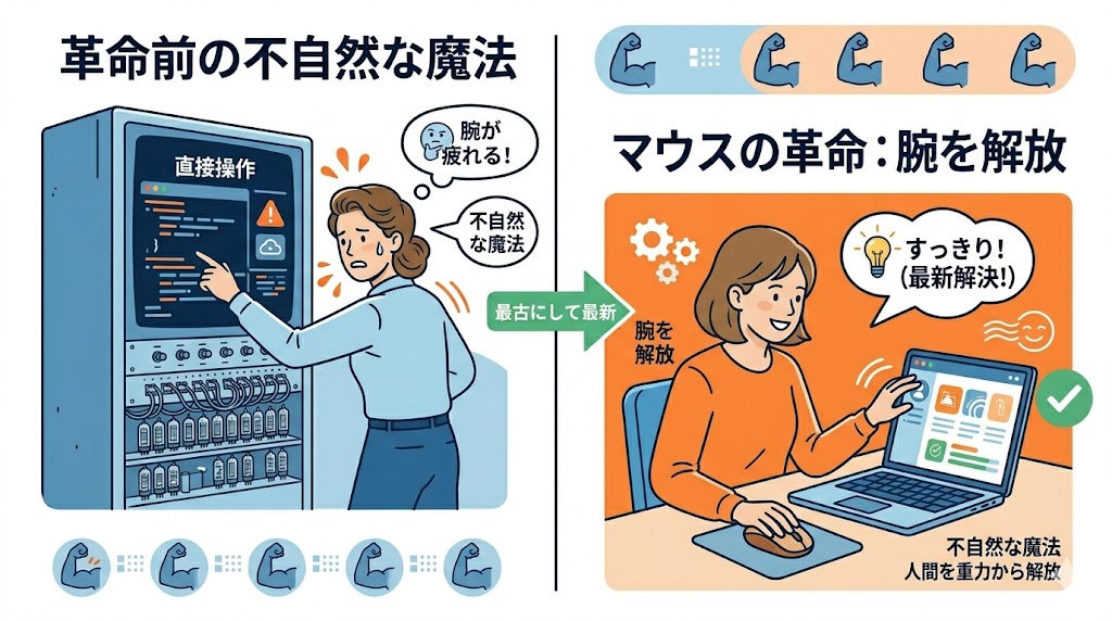マウスの革命:人間を重力から解放した「不自然な魔法」