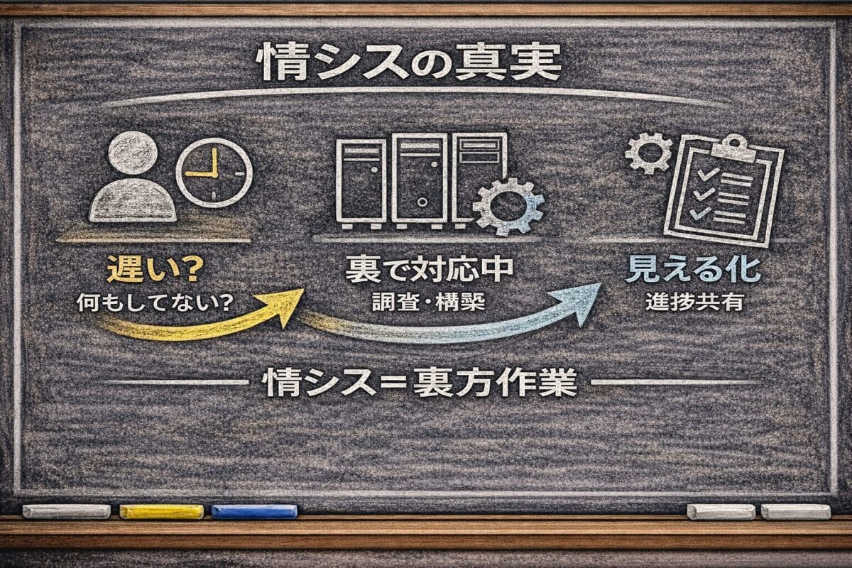 情シスは何もしていない、はホントか？現場担当者が答える